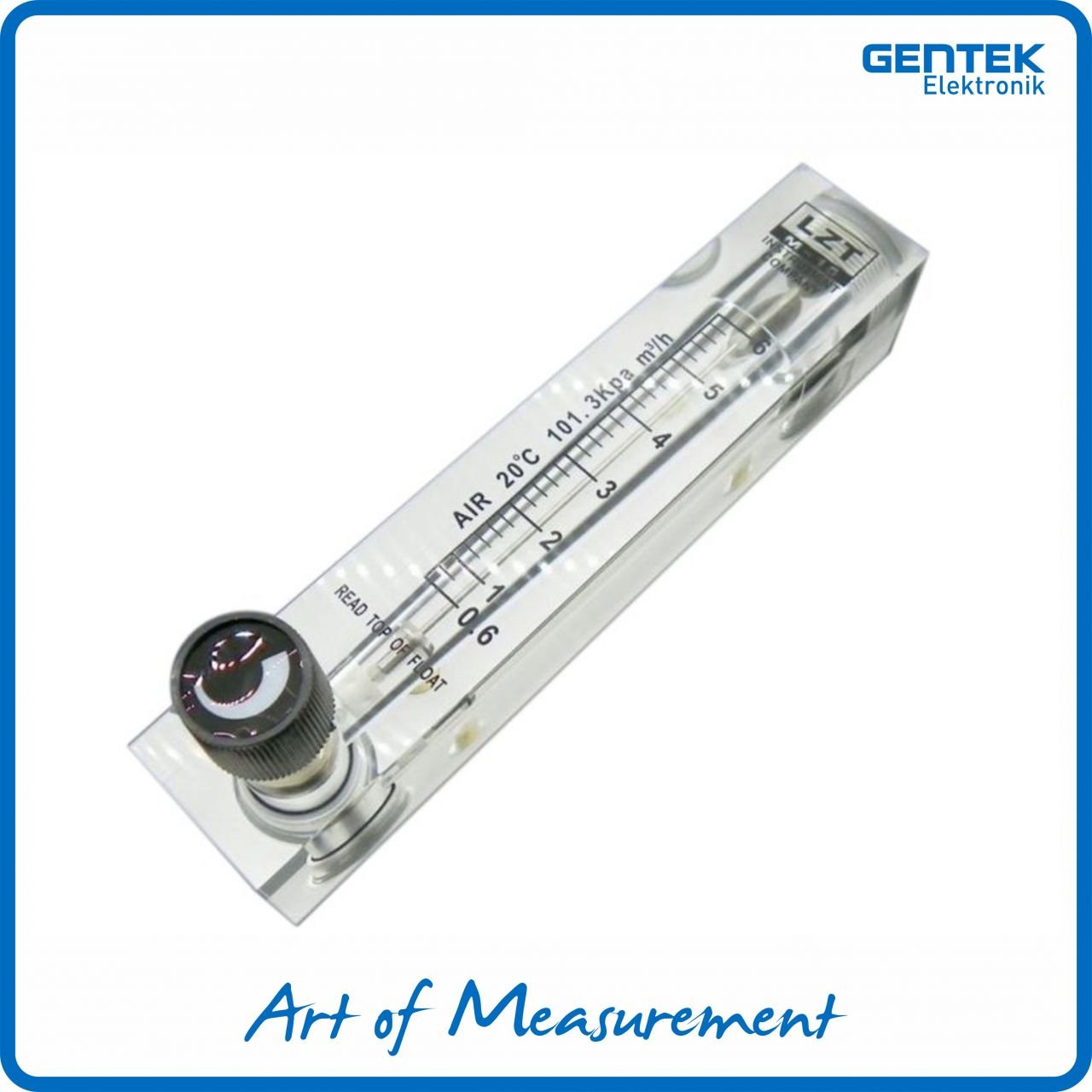 0,6 - 6 m3/saat Ayar Vanalı Hava Debimetre