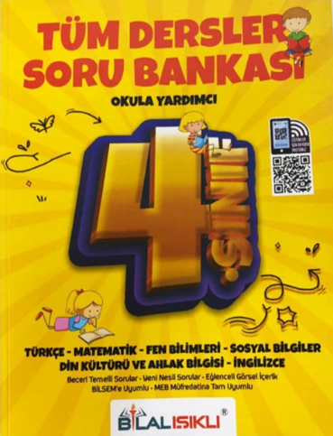 Bilal Işıklı Yayınları 4. Sınıf Yeni Tüm Dersler Soru Bankası