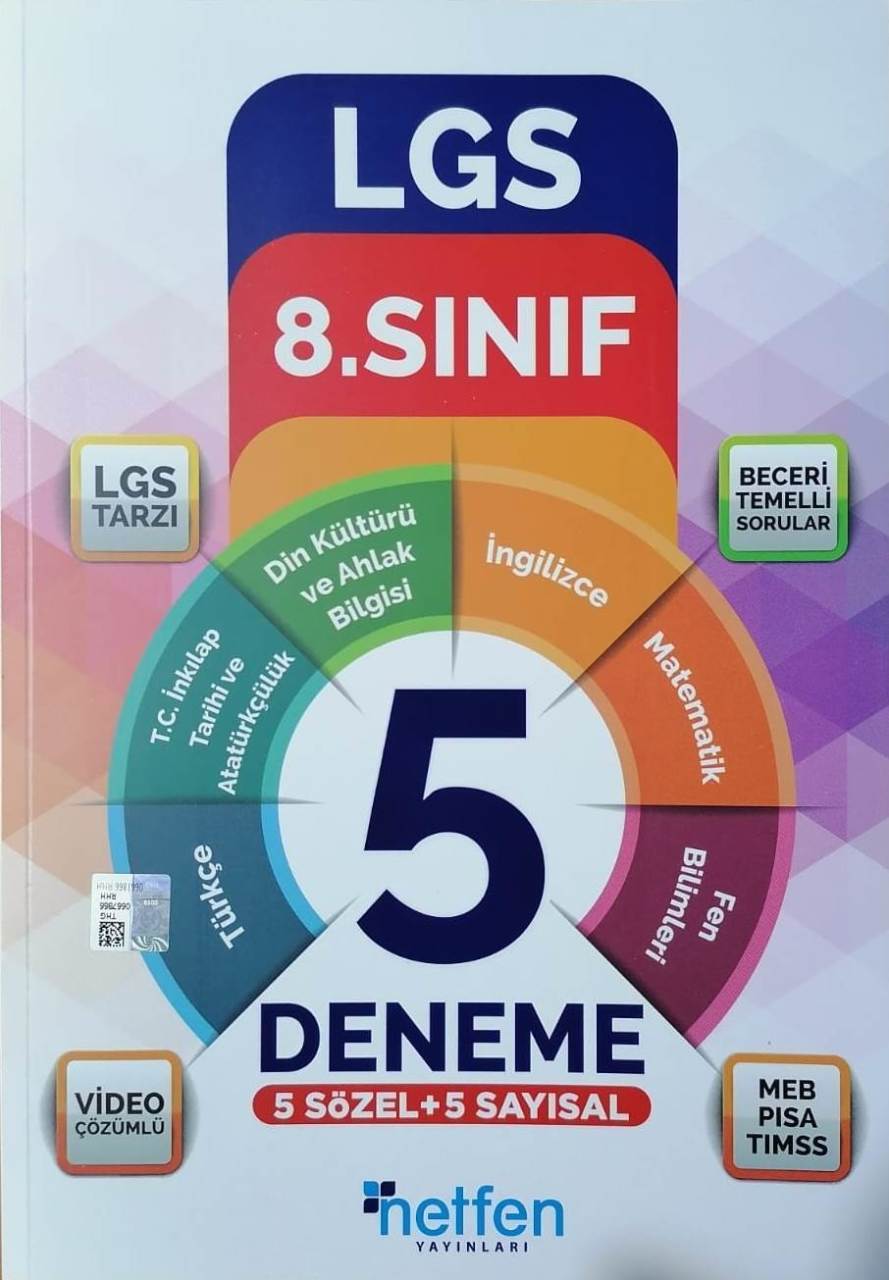 Netfen 8.Sınıf LGS 5 Fasikül Deneme