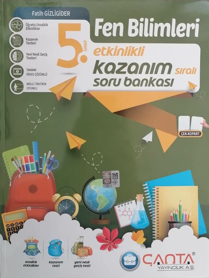 Çanta 5.Sınıf Yeni Fen Bilimleri Kazanım Soru Bankası