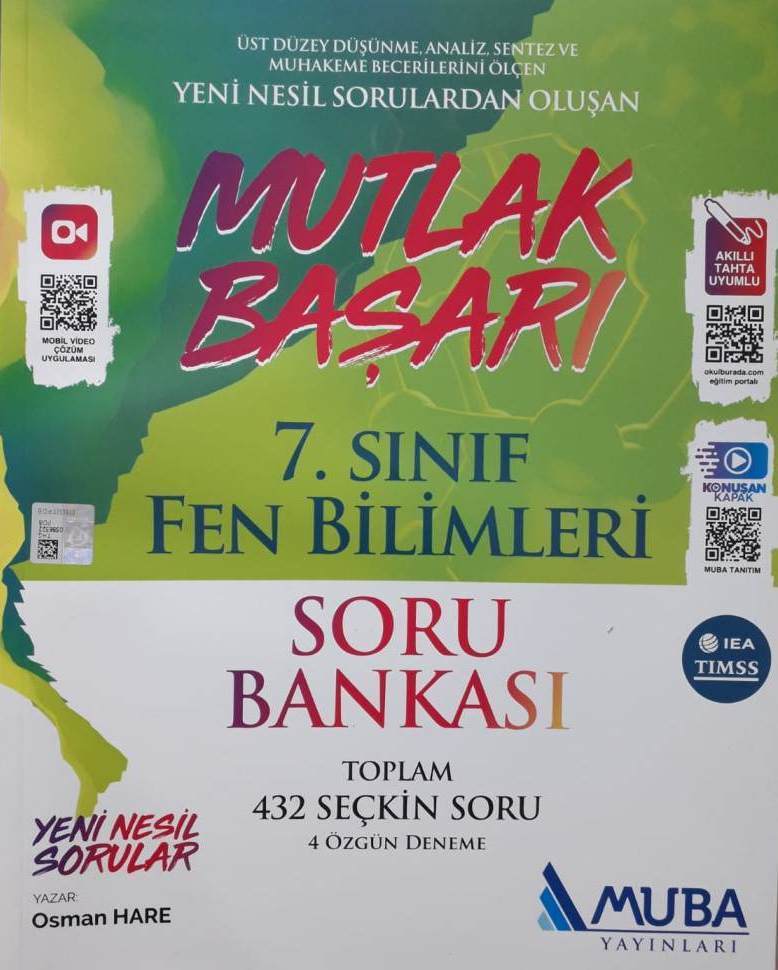 MUBA Mutlak Başarı 7.Sınıf Fen Bilimleri Soru Bankası