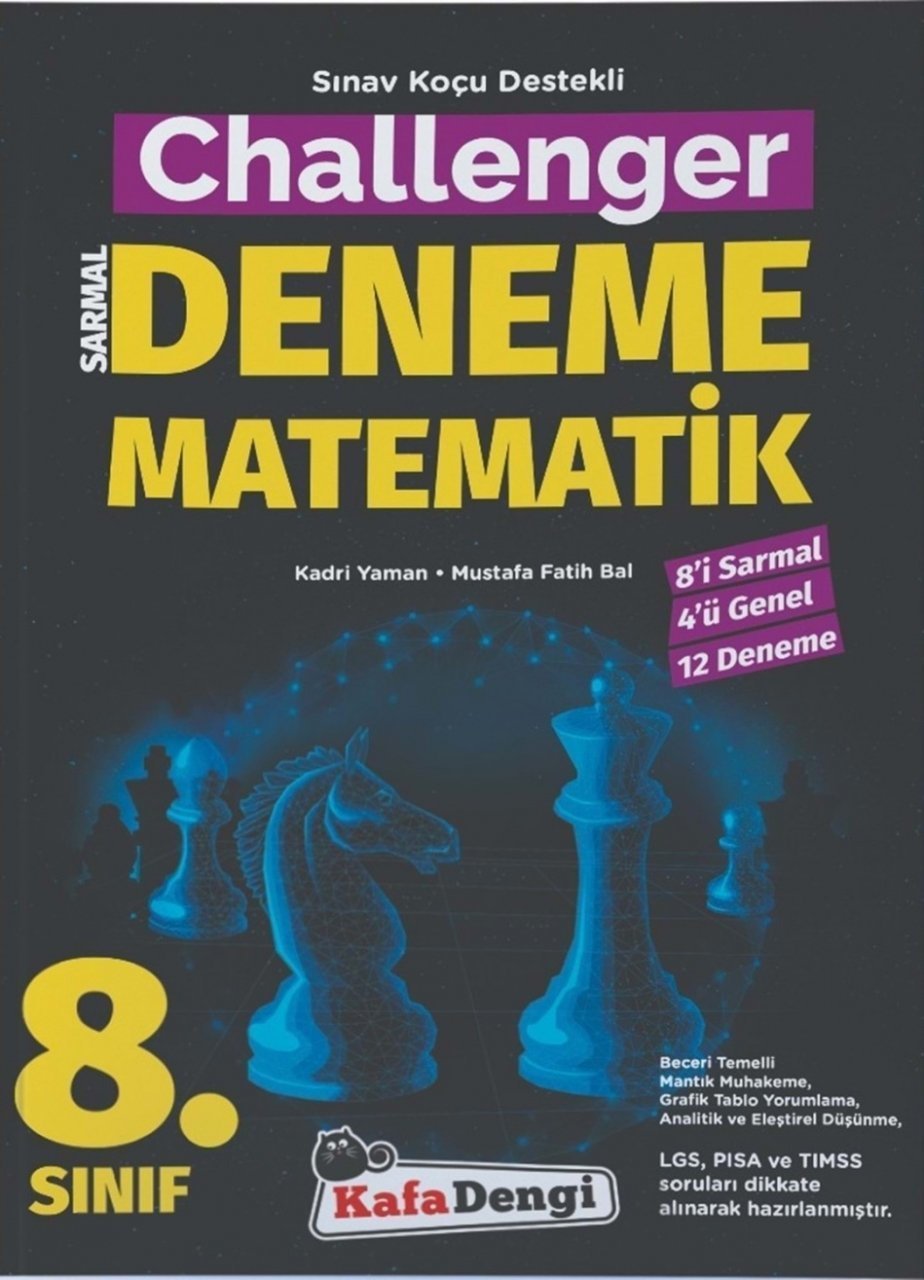 KAFA DENGİ YAYINLARI 8. SINIF MATEMATİK CHALLENGER SARMAL DENEME