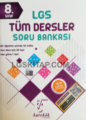 Karekök 8.Sınıf LGS Çözümlü Tek Kitap Tüm Dersler Soru Bankası 