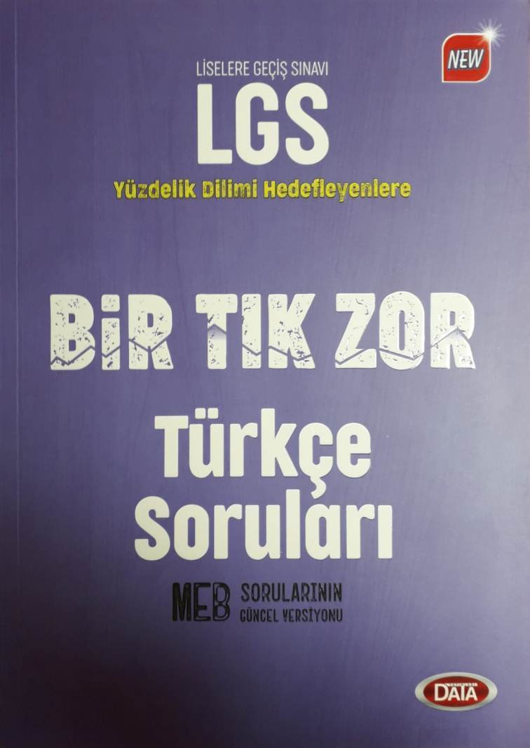 Data 8.Sınıf LGS Bir Tık Zor Türkçe Soruları