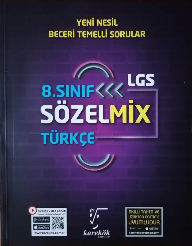 Karekök 8.Sınıf LGS Sözelmix (Türkçe, İnkılap, Din, İngilizce) Yeni Nesil Soru Bankası