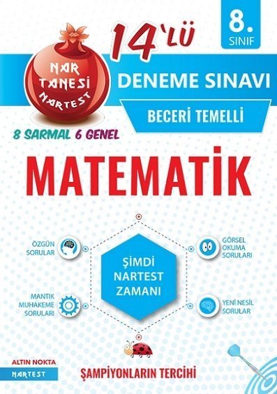 Nartest 8.Sınıf LGS Matematik Beceri Temelli 14 Deneme