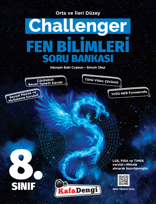 Kafa Dengi 8.Sınıf LGS Challenger Fen Bilimleri Soru Bankası
