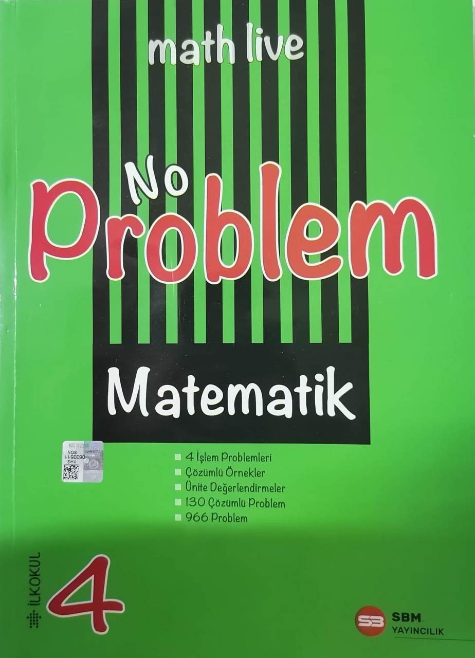 Soru Bankası Merkezi SBM 4.Sınıf Matematik No Problem Soru Bankası