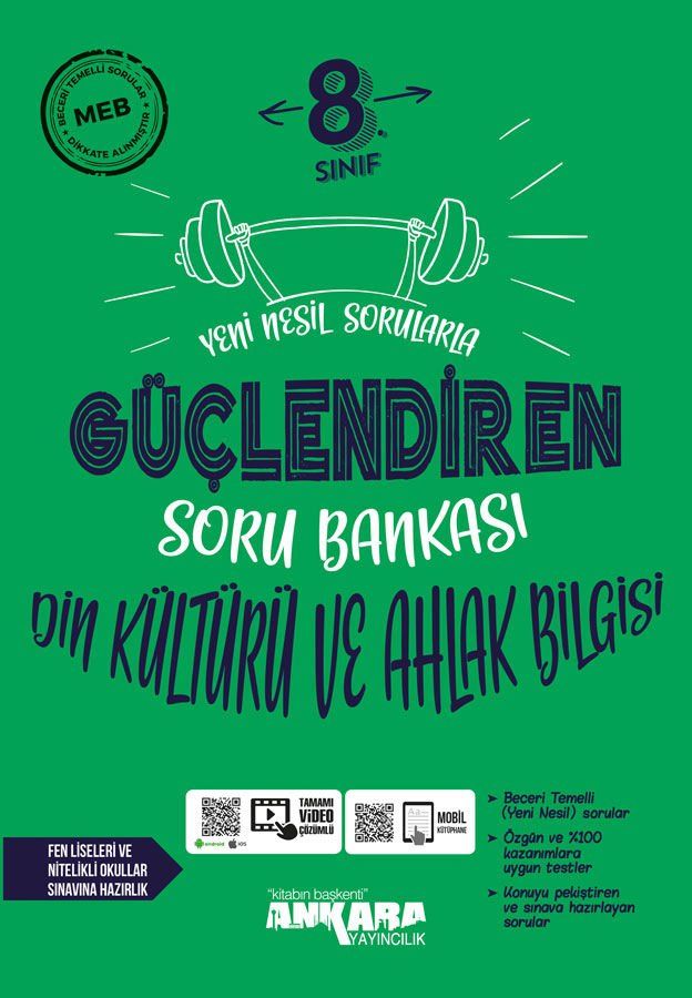 Ankara Yayıncılık 8.Sınıf LGS Güçlendiren Din Kültürü Soru Bankası