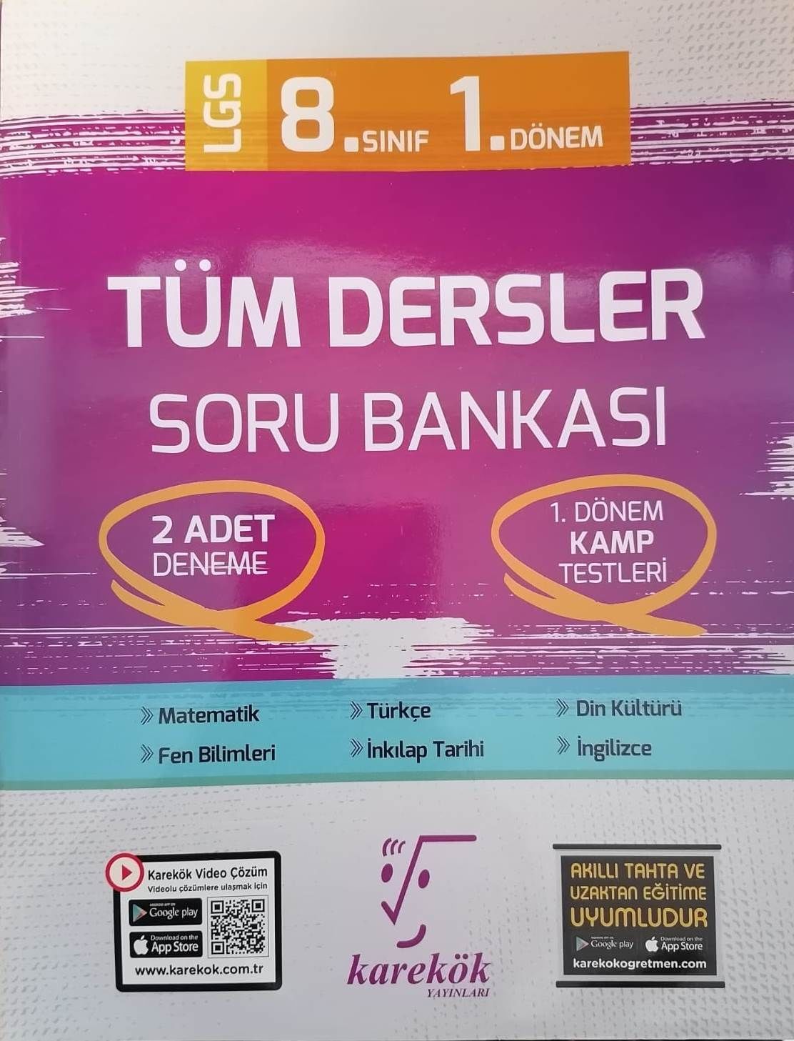 Karekök 8.Sınıf LGS 1.Dönem Tüm Dersler Soru Bankası