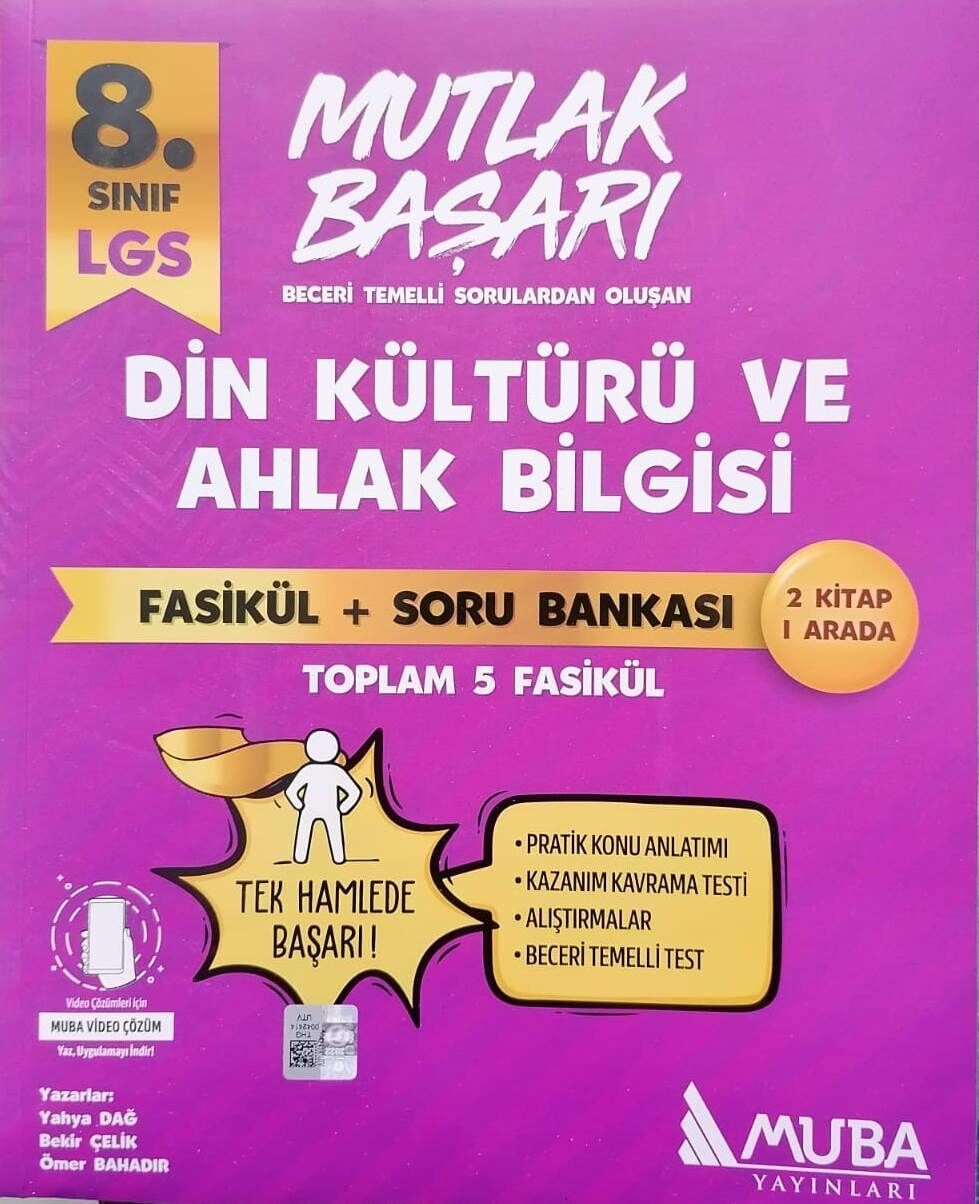MUBA Yayınları 8.Sınıf LGS YENİ Din Kültürü Fasiküller + Soru Bankası