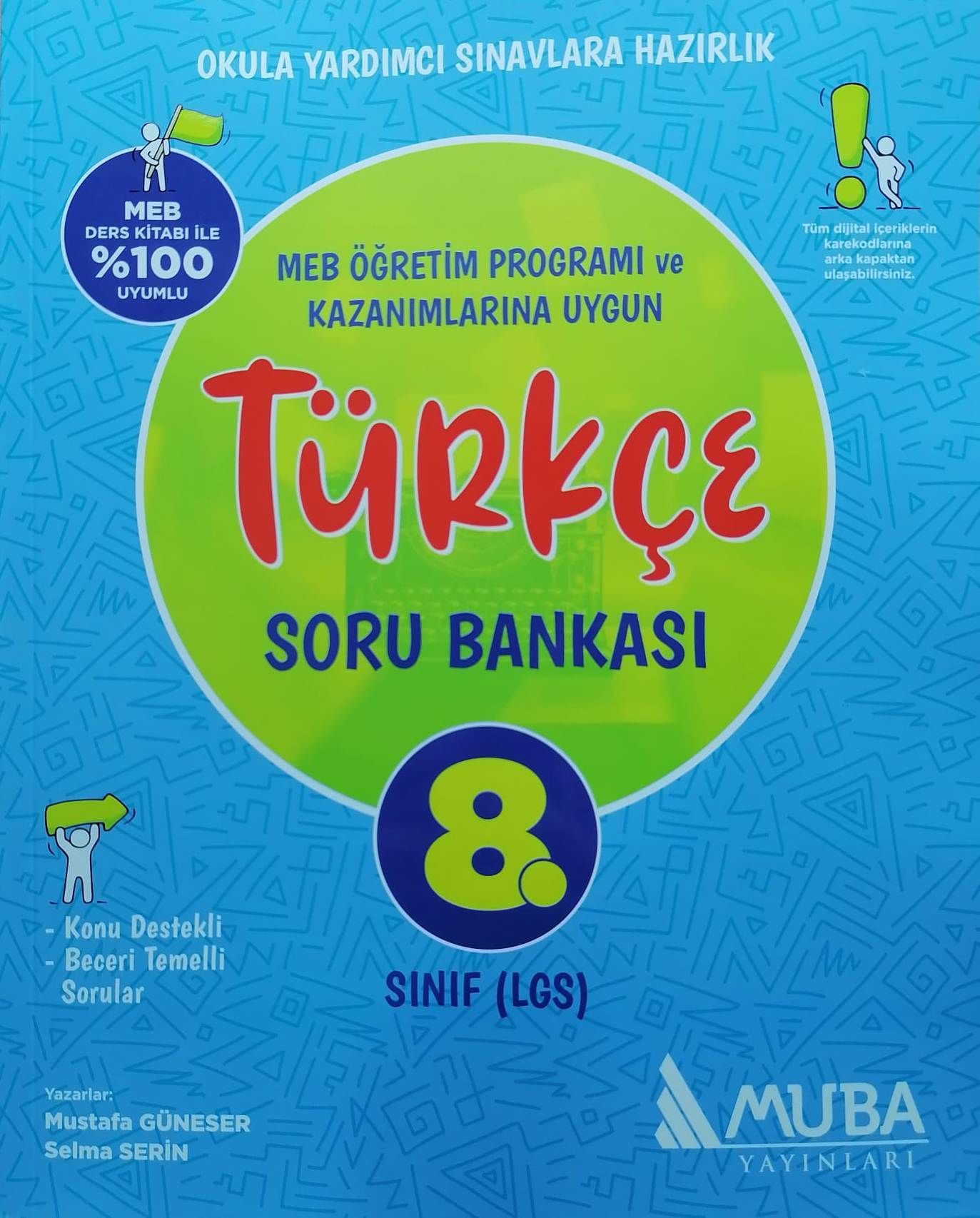 Muba 8.Sınıf LGS Yeni Türkçe Soru Bankası Mavi Orta Düzey