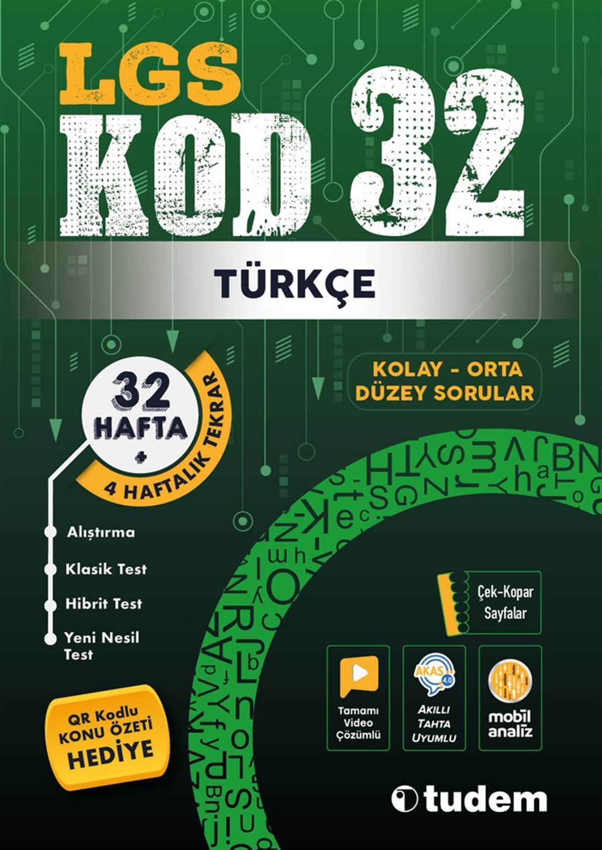 Tudem 8.Sınıf LGS Türkçe Kod 32 Tekrar Kitabı