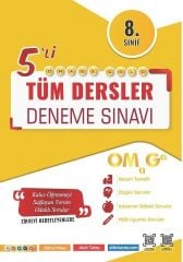 Nartest 8.Sınıf LGS Omage Gold 5'li Tüm Dersler Deneme Sınavı