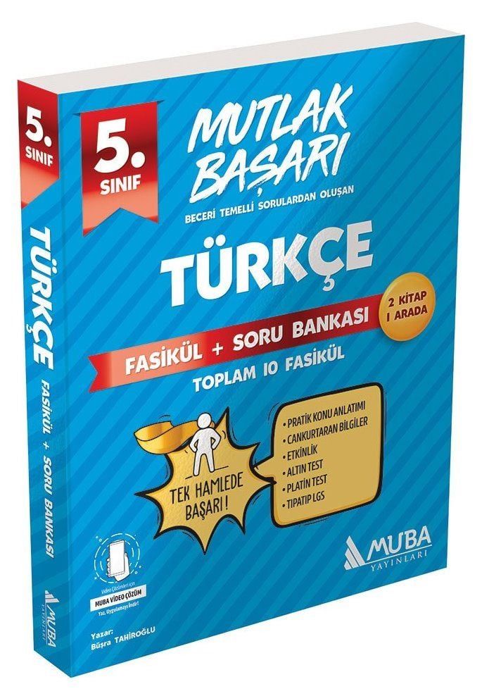 MUBA Yayınları 5.Sınıf YENİ Türkçe Fasiküller + Soru Bankası
