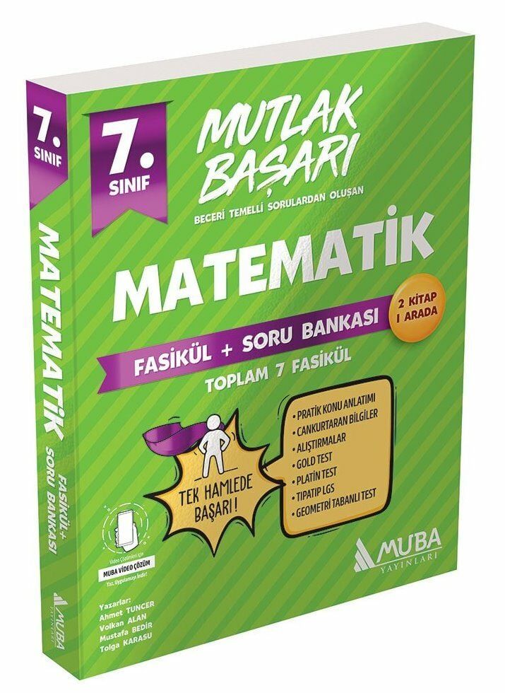 MUBA Yayınları 7.Sınıf YENİ Matematik Fasiküller + Soru Bankası