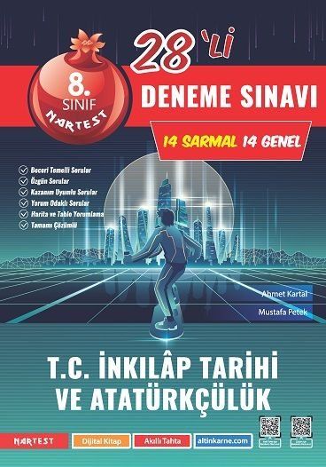 Nartest 8.Sınıf LGS Yeni Koyu Kapak İnkılap Tarihi 28'li Deneme