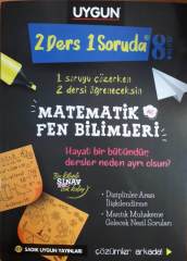 Sadık Uygun 8.Sınıf LGS 2 Ders 1 Soruda Matematik Fen Soru Bankası