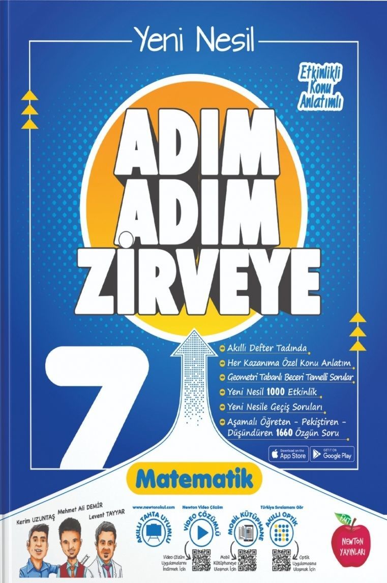 Newton Yayınları 7.Sınıf Adım Adım Zirveye Matematik Soru Bankası