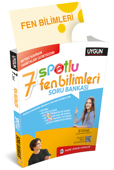 Sadık Uygun 7.Sınıf Fen Bilimleri YENİ BASKI Spotlu Soru Bankası