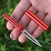 Kapsül Anahtarlık Kolye Mini Bıçak