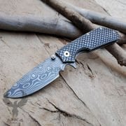 Carbon Damascus Desenli Bıçak Klon