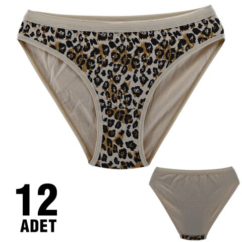 Tutku 0740 Leopar Bayan Bikini 12'li