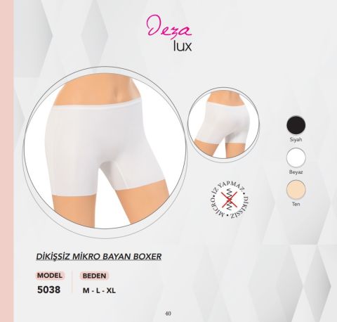 Dondeza 5038 Dikişsiz Micro Bayan Boxer Short 12'li