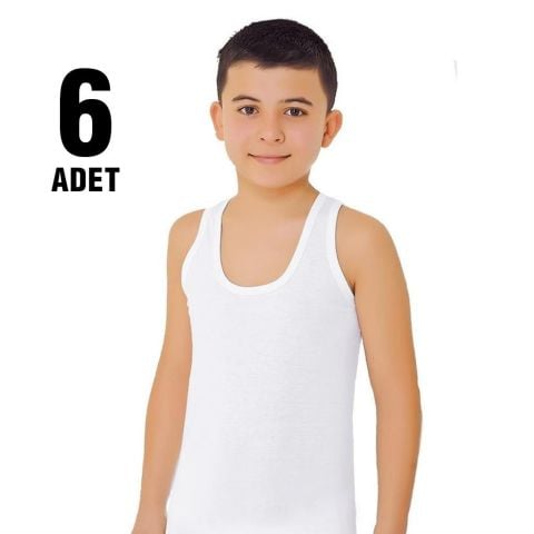 Güryıldız 28201 Erkek Çocuk Penye Atlet 6'lı