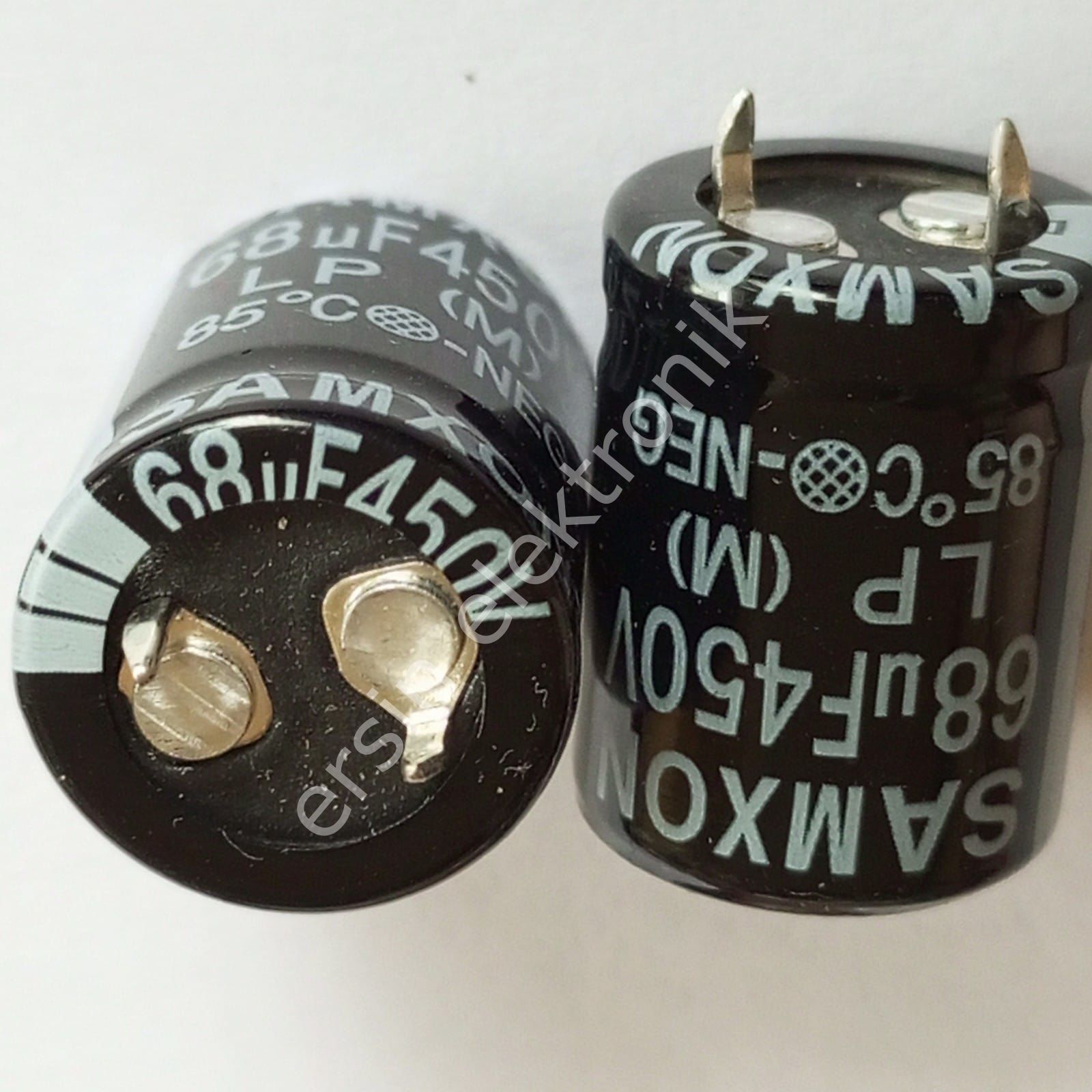 68uF 450V Elektrolitik Kondansatör (20mmx21mm) (a.y)