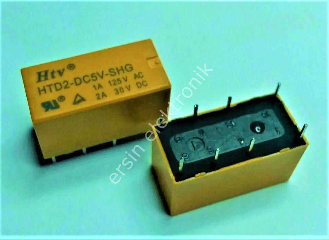 HTD2-DC5V-SHG 5V Telekom Röle Çift Kontak