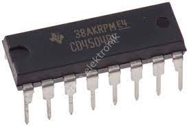 CD4504BE Voltage Level Shifter CMOS/TTL to CMOS 6-CH Unidirectional