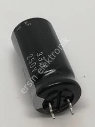 33uF 250V Elektrolitik Kondansatör (25mmx14mm)