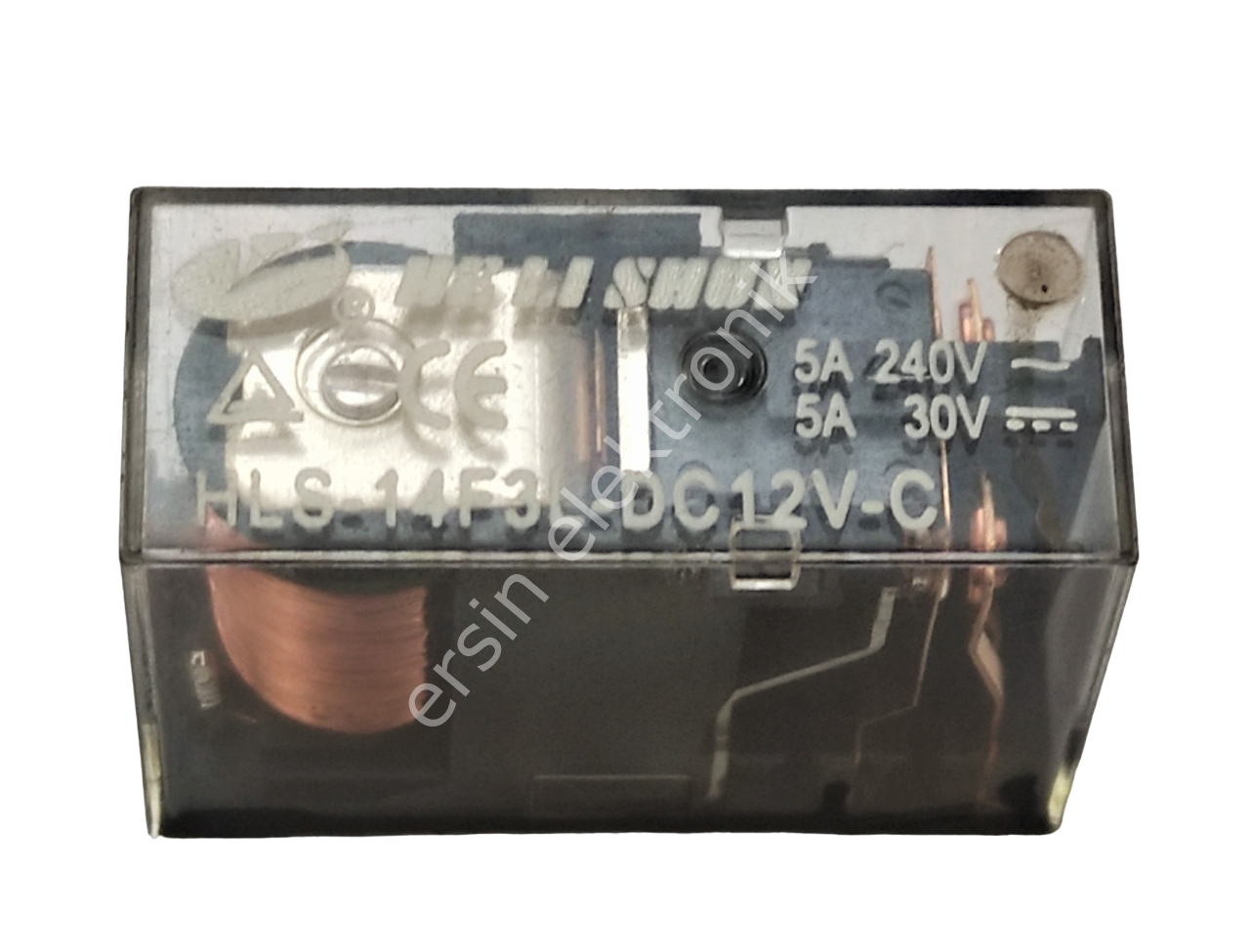 HLS-14F3L-DC12V-C (12V) / Helishun Röle (FINDER 4052) ÇİFT KONTAK