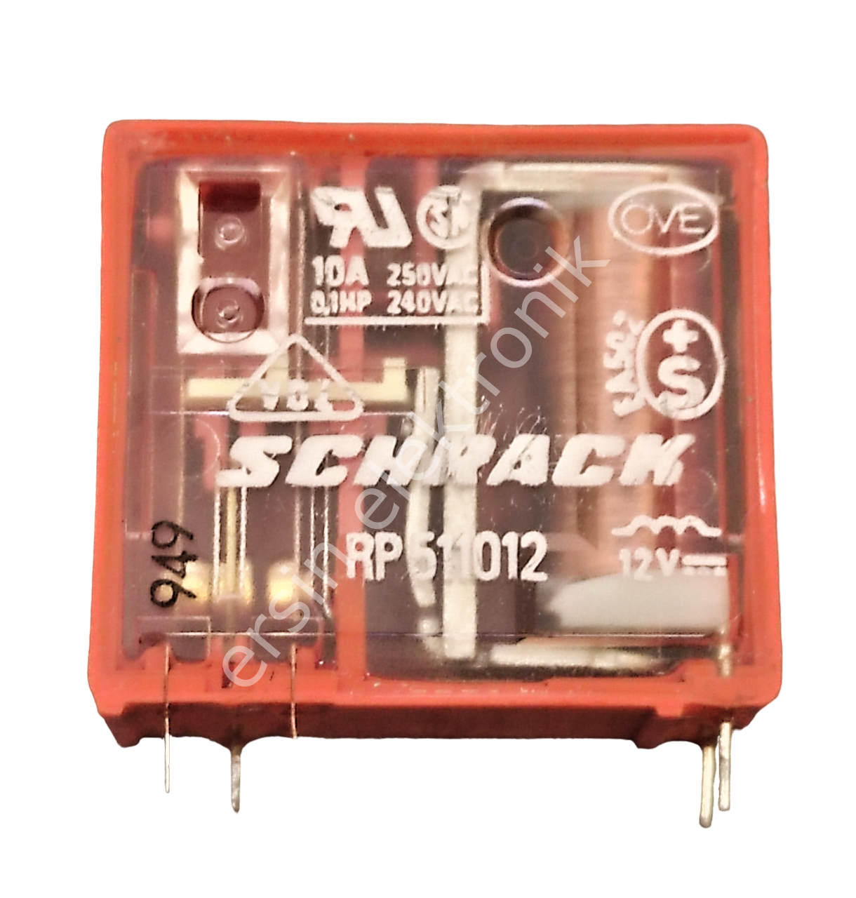 RP511012 (12V) 5 PİN / Schrack Röle Orjinal (HB) (Orjinal) (Ters Pinli)