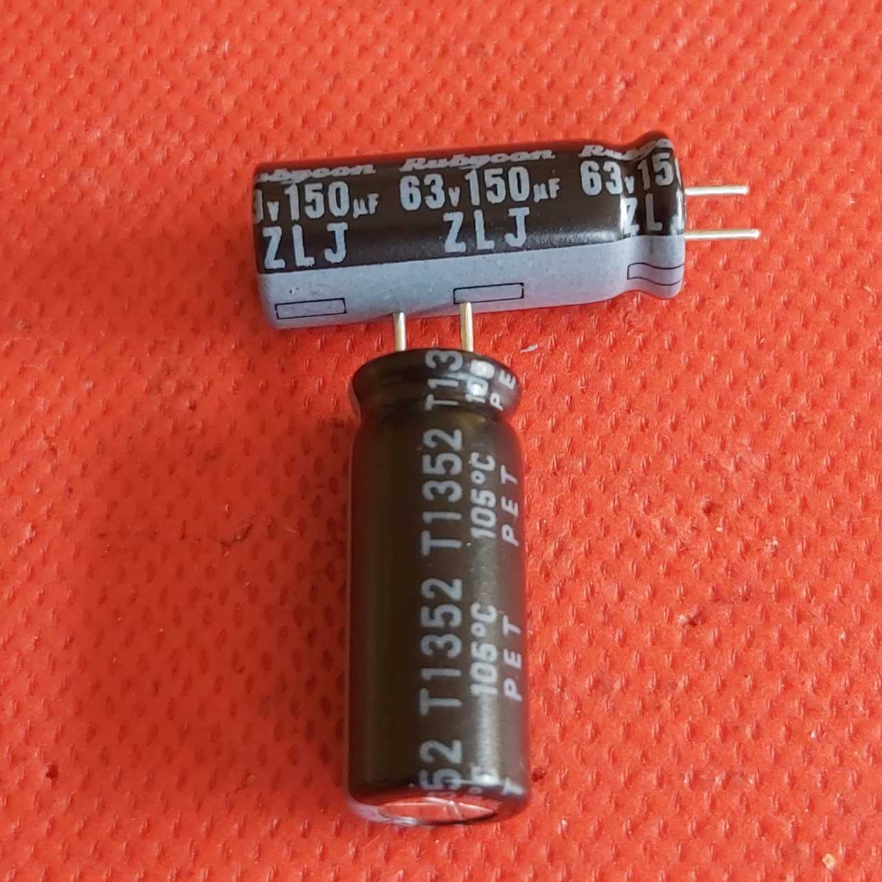 150uF 63V Elektrolitik Kondansatör (8mmx20mm)