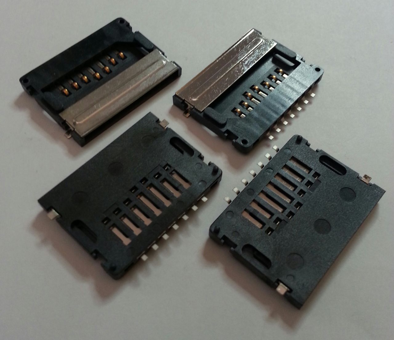 SD Card Connector 20X28mm (SD Kart Yuvası) (Konnektör)