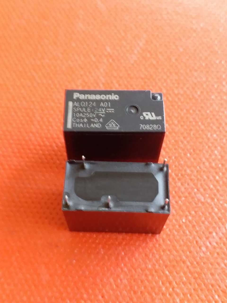 JQ1P-24V-F (ALQ124A01) (24V) 10A,250V  / Panasonic Röle 5 pin 10A.250V