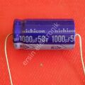 1000uF 50V  Aksiyel (Axial)  Kondansatör