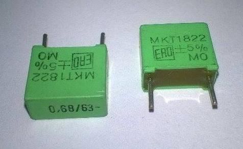 680nF 63V (0.68UF-63V) Polyester Kondansatör (Pin Aralığı :10mm)