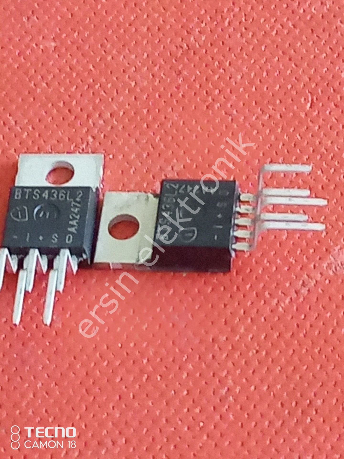 BTS436L2  Smart High -Side Swith One Channel :38mohm Status Feed Back  5 Pinli Orjinal