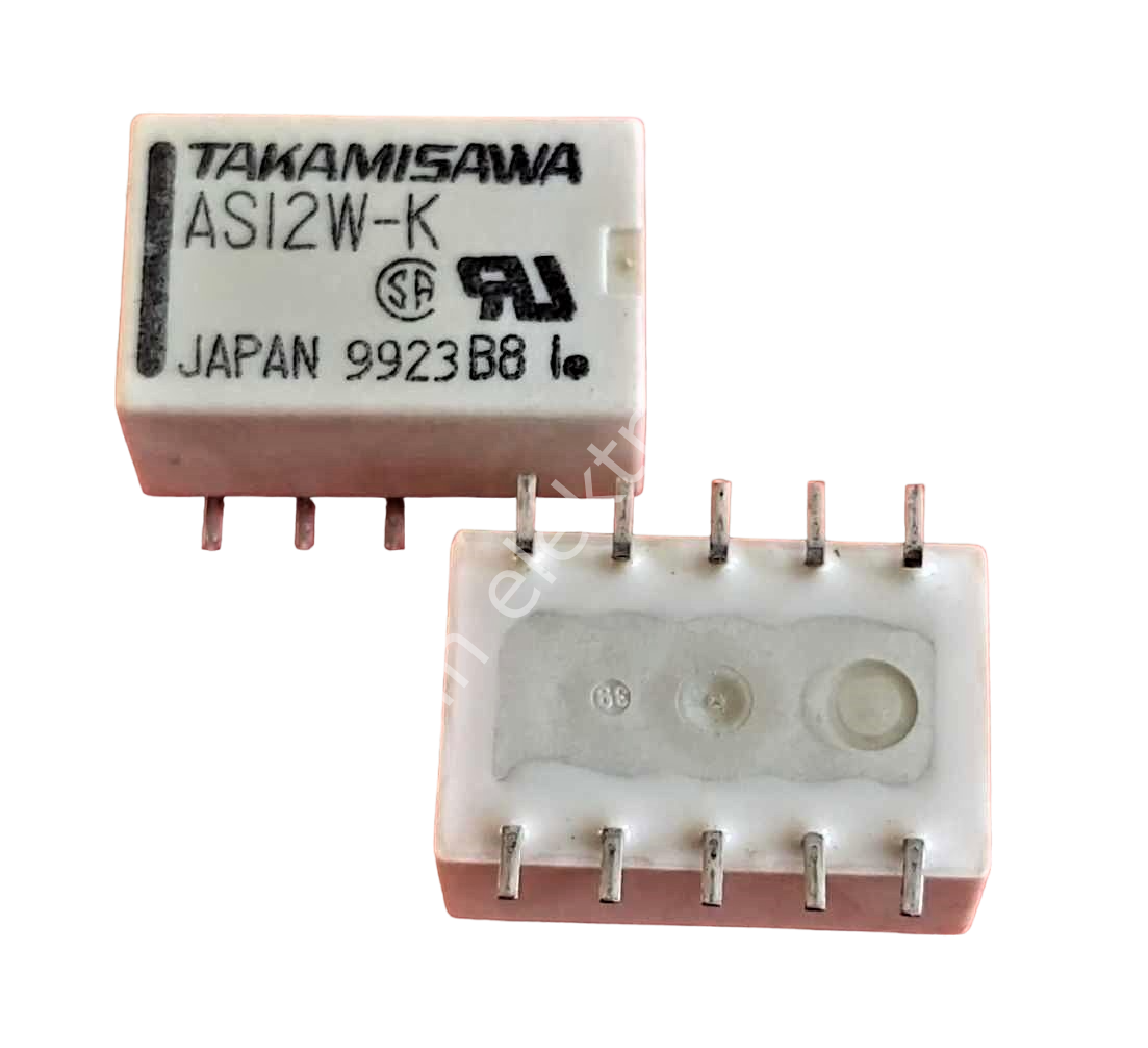 AS12W-K 2 POLES—1 to 2 A (FOR SIGNAL SWITCHING)