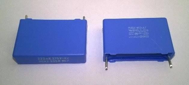 0,22uf  275v(220nF 275Vx2 ) Polyester Kondansatör (PCX2335MMKP) (Pin Aralığı:22.5mm)