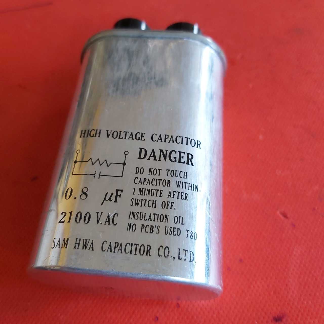 0.8uF 2100V AC  (800NF-2100VAC)High Voltage Capacitor (Yüksek Voltaj Kapasitör) (K)