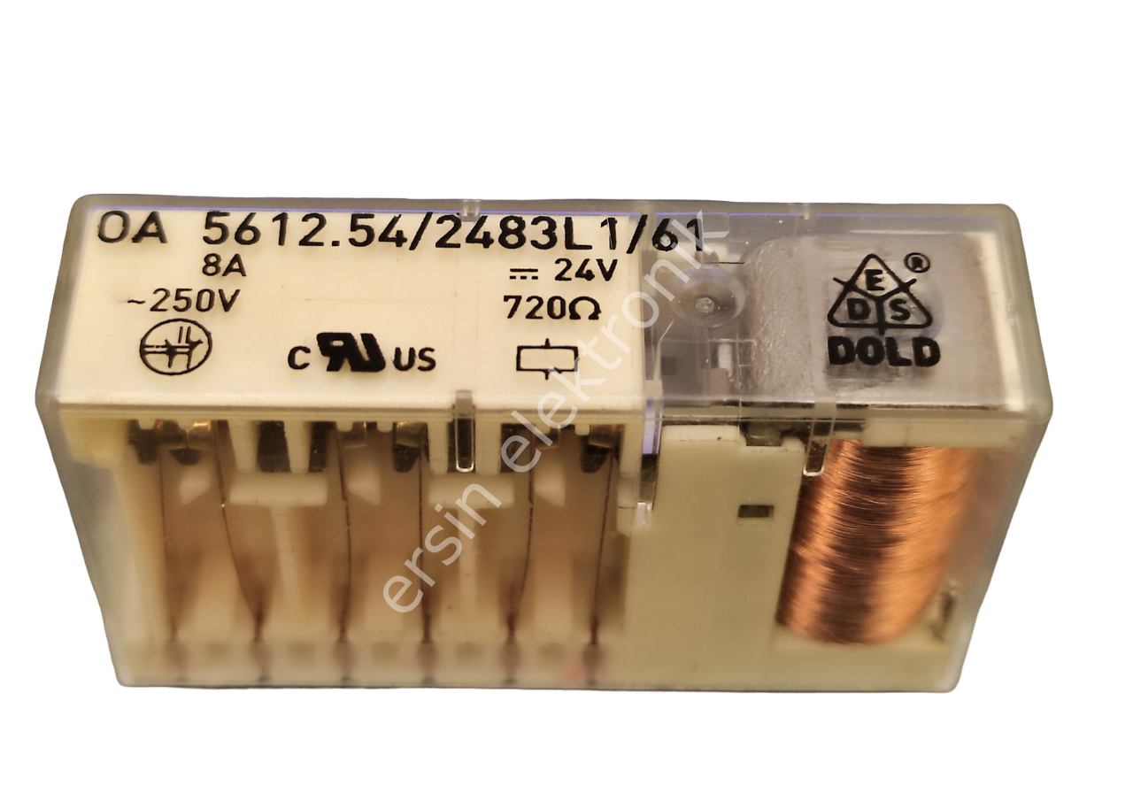 OA5612.54 / 2483L1 / 61 24 Volt 8A Röle (4 Açık+2Kapalı Kontak) (Tu)