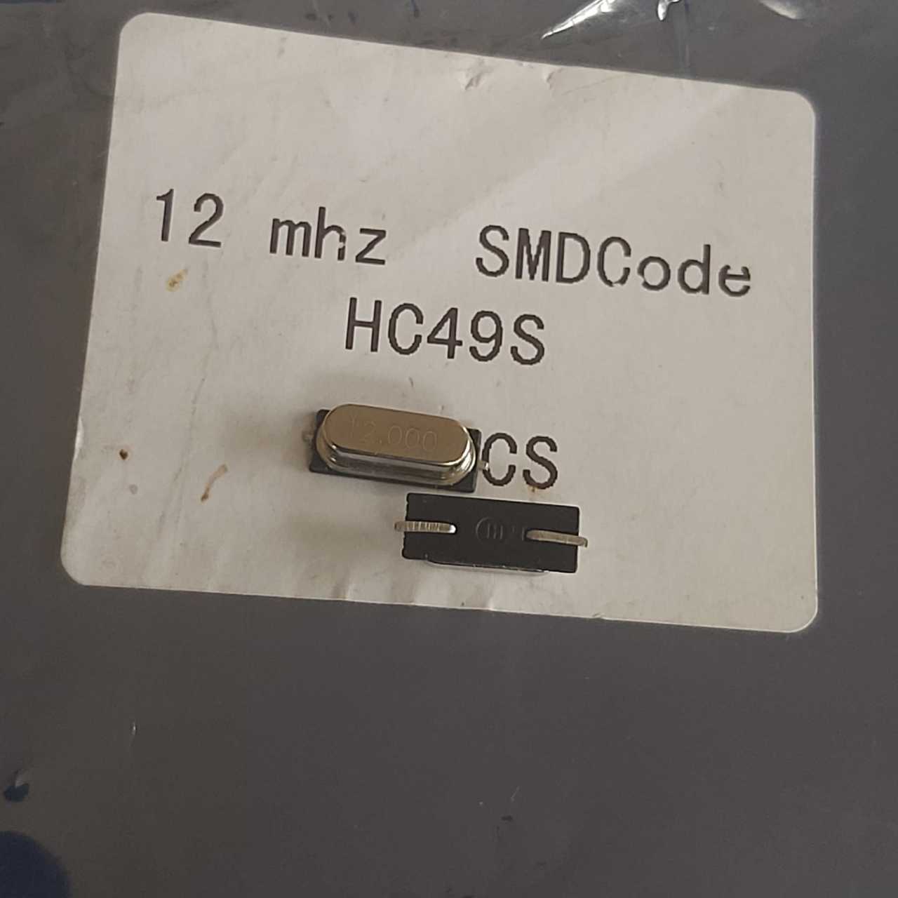 12.000MHz HC49S Kristal smd (10 Adet)