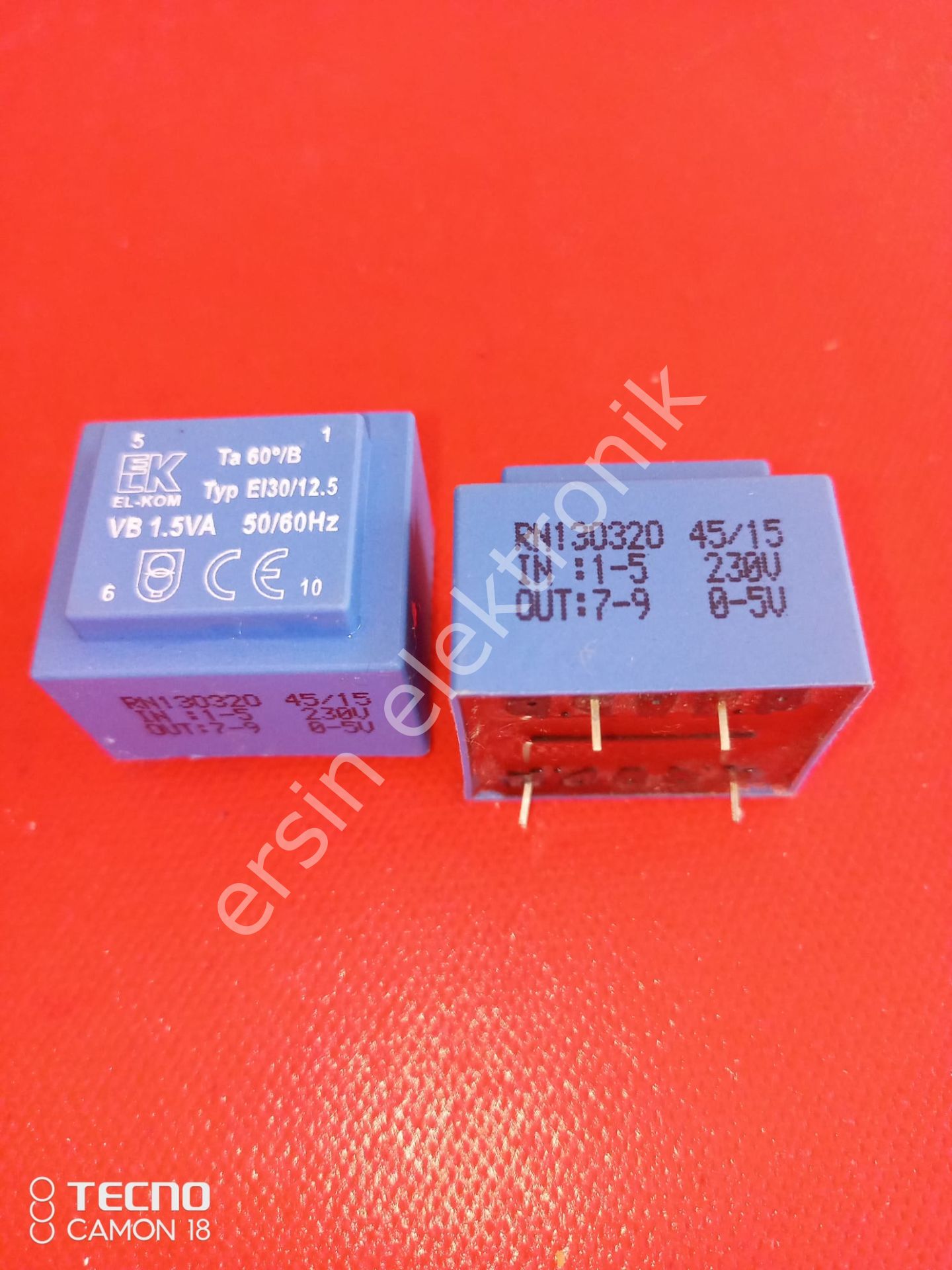 RN130320 İnput:1-5 230V Output:7-9 0-5V Trafo