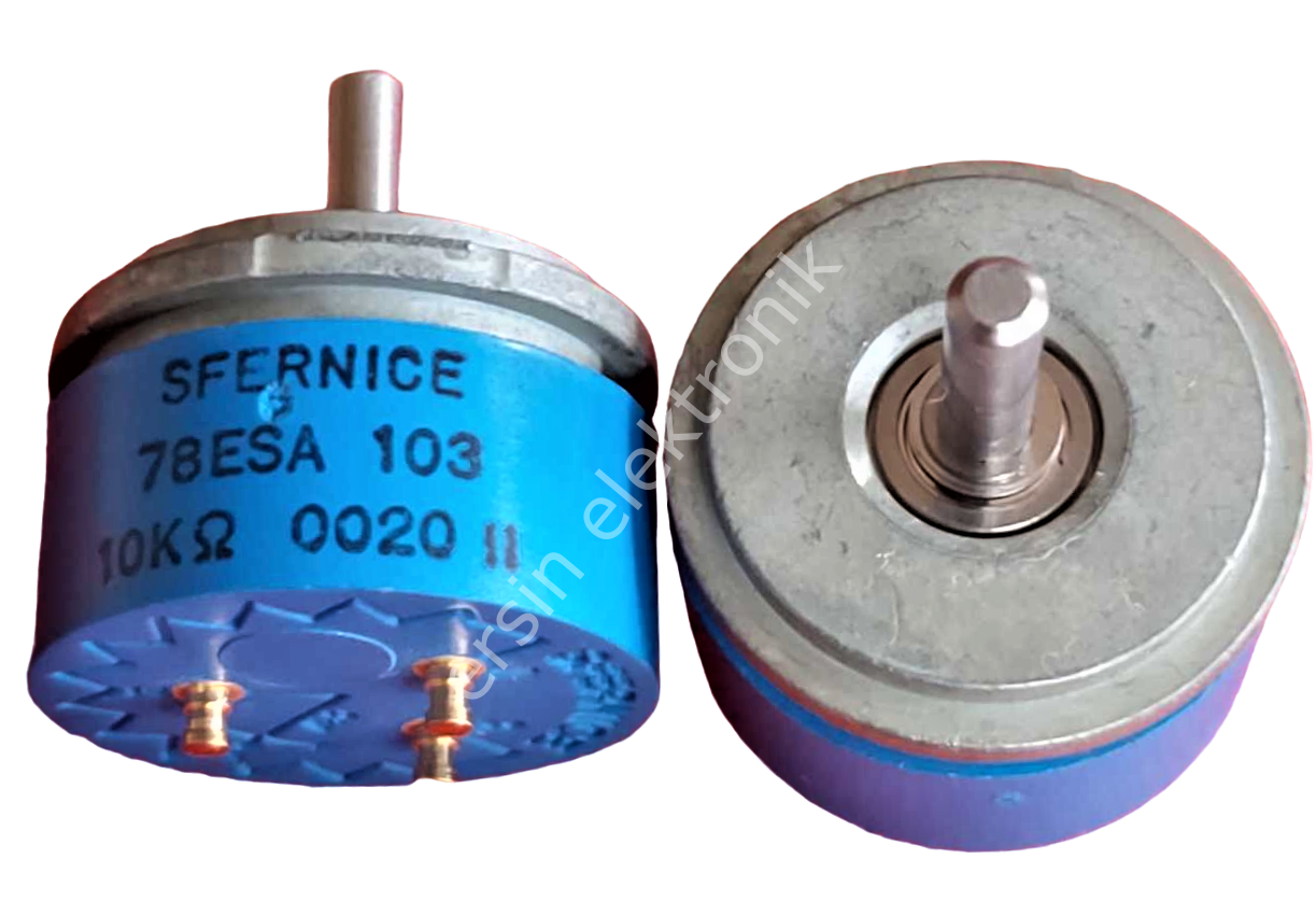 78ESA103 10K Precision Sonsuz 22X14MM  (Hassas) Potansiyometre %1 (İnce Milli) (ECO78ESA) SFERNICE Vlshay ÇAPI 20MM YÜKSEKLİK 15MM