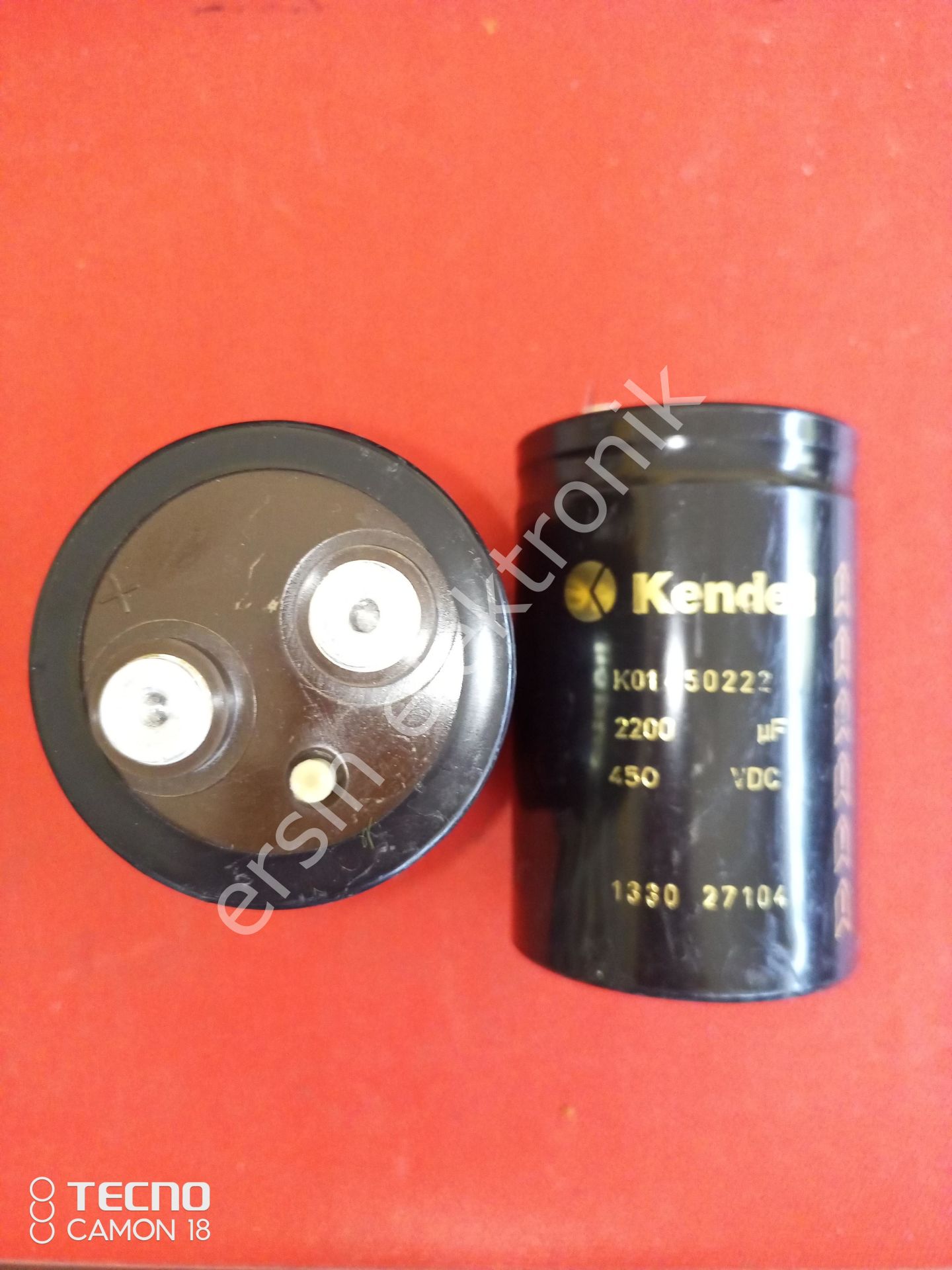 2200uF 450V Elektrolitik Kondansatör (64x98mm) (Çikma garantili)