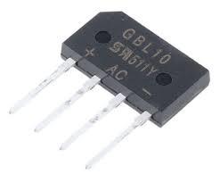 GBL10 1000V 4A GLASS PASSIVATED SINGLE-PHASE BRIDGE RECTIFIER (Tek Fazlı Köprü Diyot)